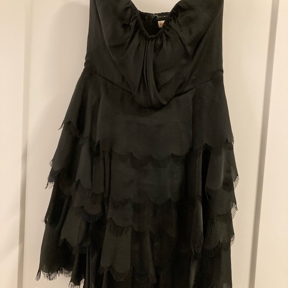 Rebecca Taylor bustier tiered scalloped hem dress - Picture 2 of 3